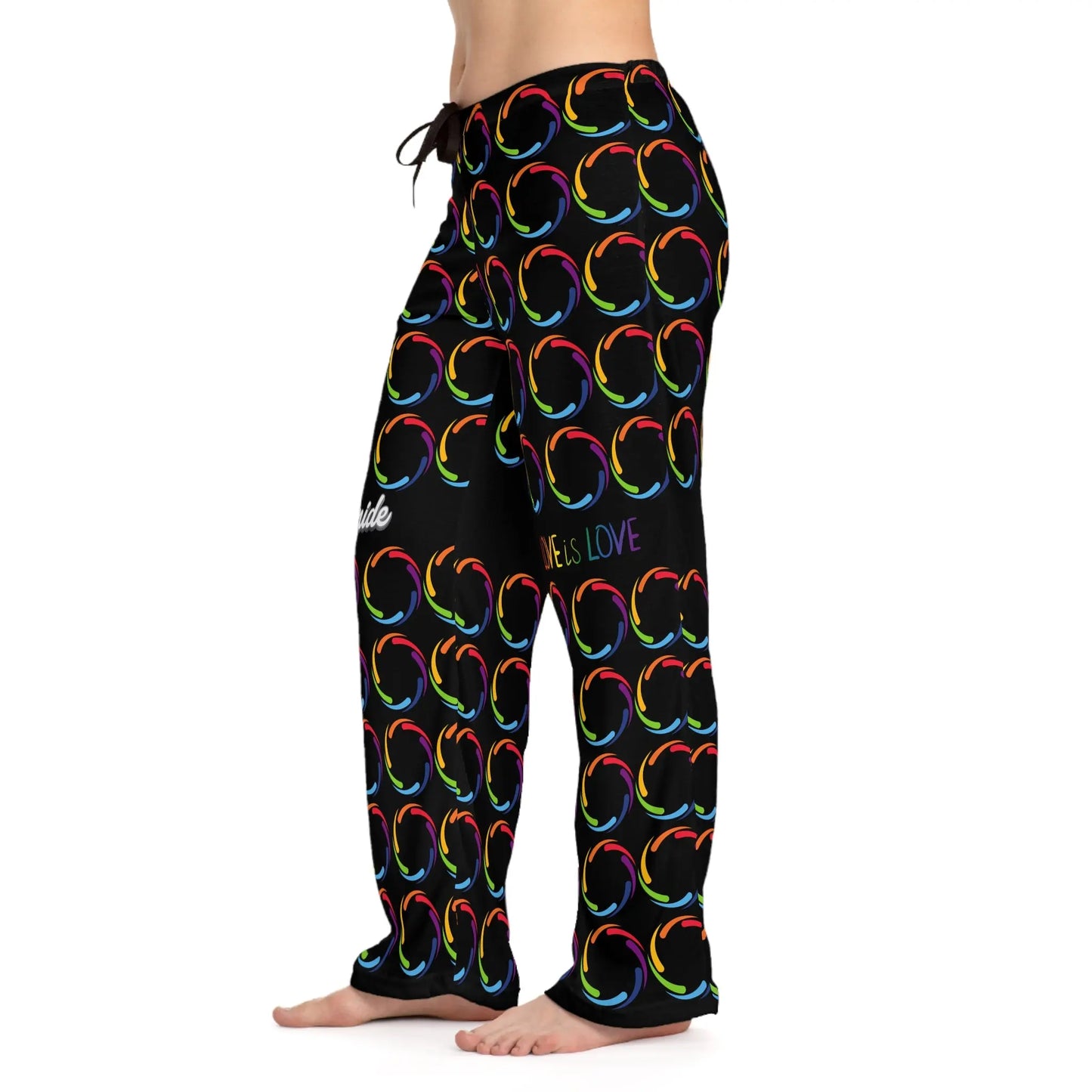 PRIDE Love is Love Pajama Pants - Cozy & Colorful Sleepwear Printify