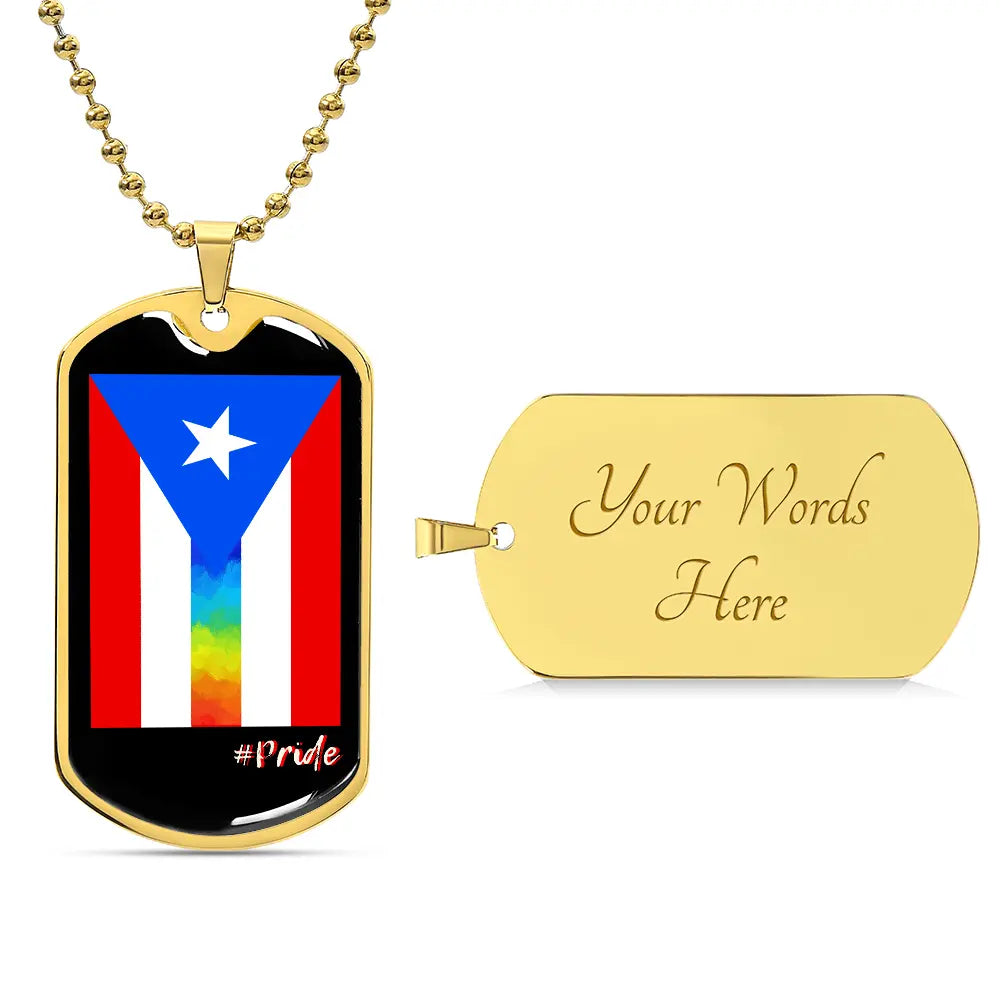 The PRIDE of Puerto Rico Dog Tag ShineOn Fulfillment