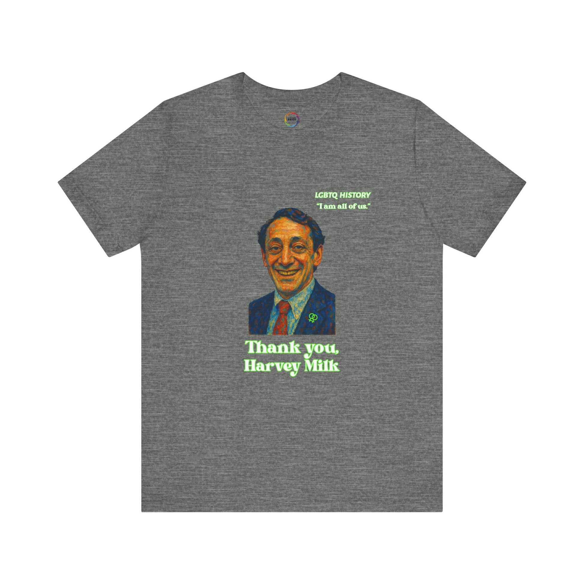 Thank you Harvey Milk Tribute Tee, Unisex T-Shirt, LGBTQ+ Pride Shirt