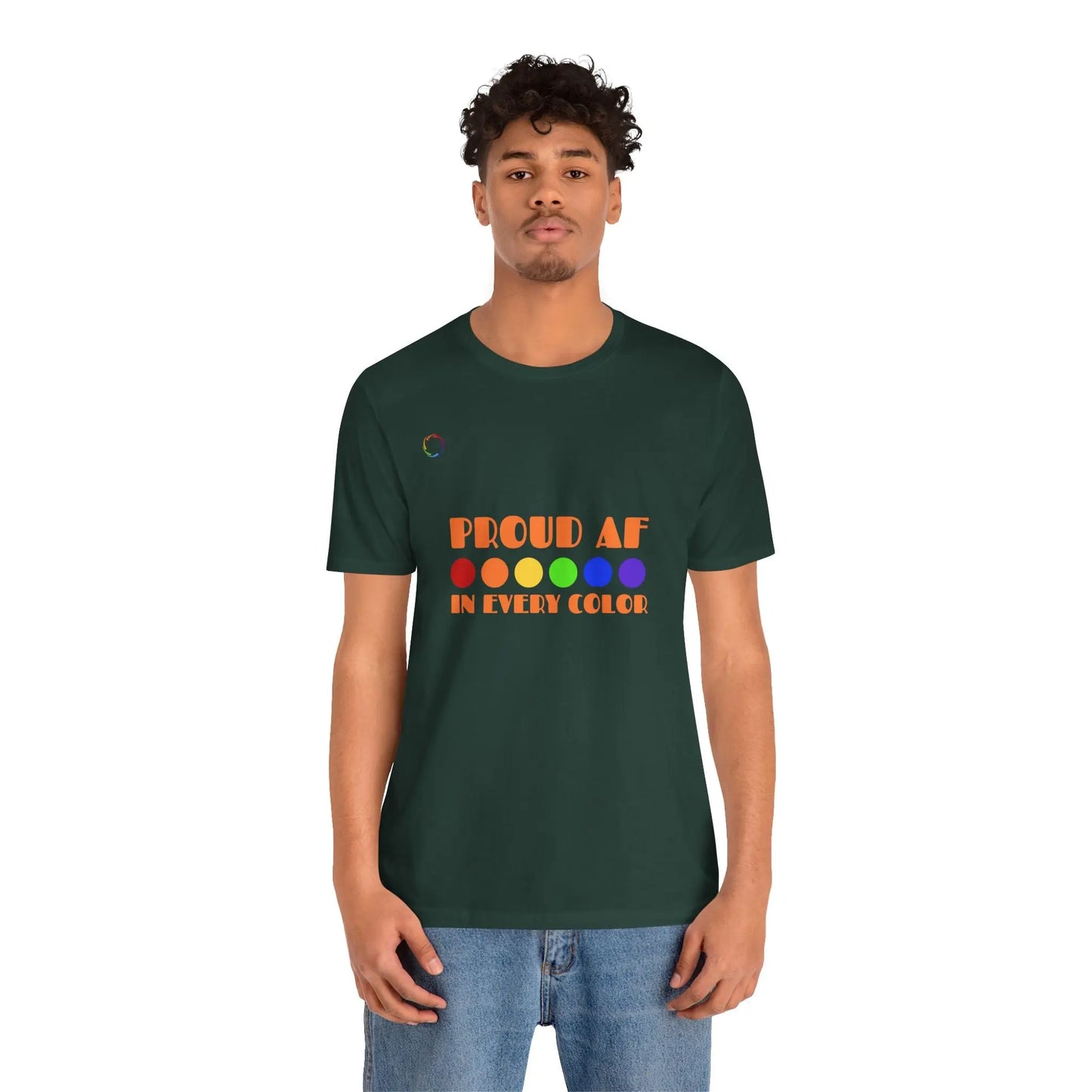Proud AF Unisex Tee - Celebrate PRIDE with Every Color Printify