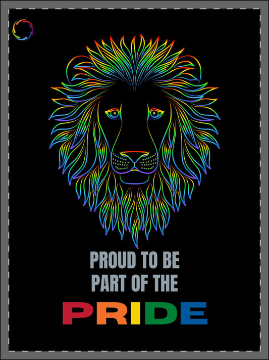 Framed Black Poster - Proud to be part of the PRIDE