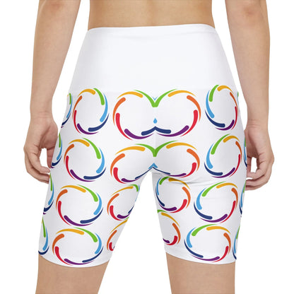 PRIDE Love is Love Workout Shorts for Women Printify