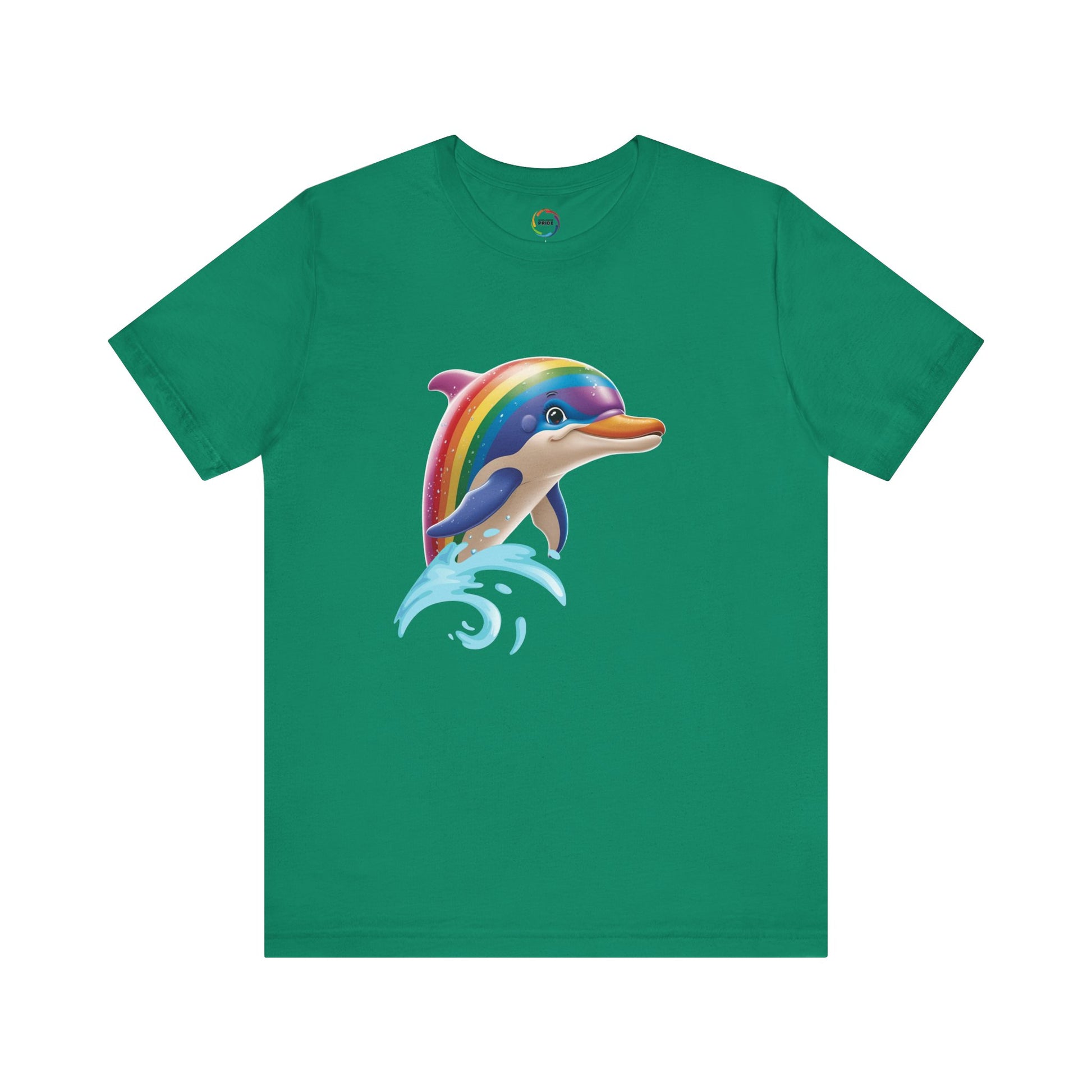 PRIDE- Rainbow Dolphin Unisex Tee - Fun Summer Shirt