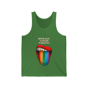 PRIDE Unisex Tank - Speak Your Truth - Colorful LGBTQ+ Statement Top