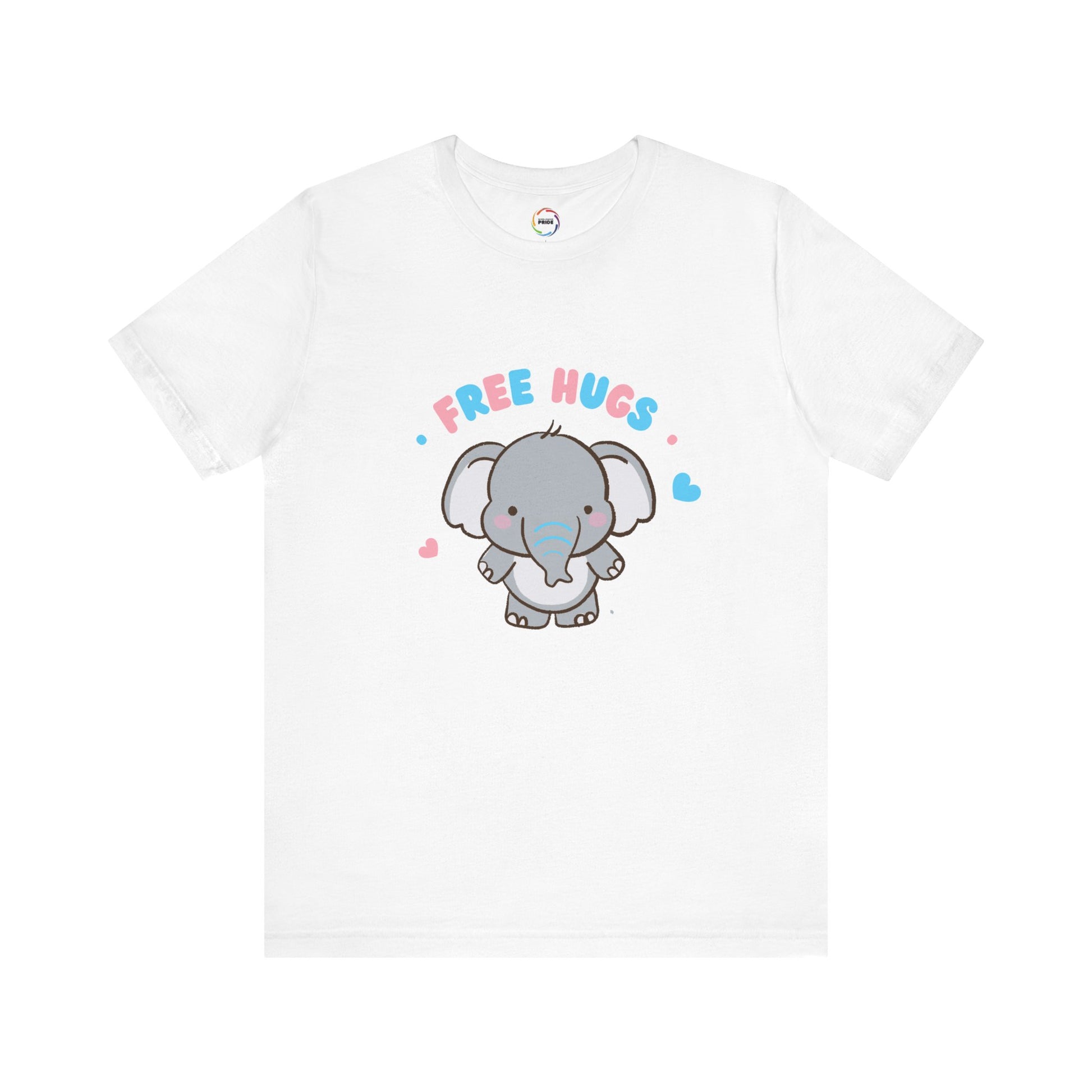 Cute Elephant 'Free Hugs' Unisex Short Sleeve Tee