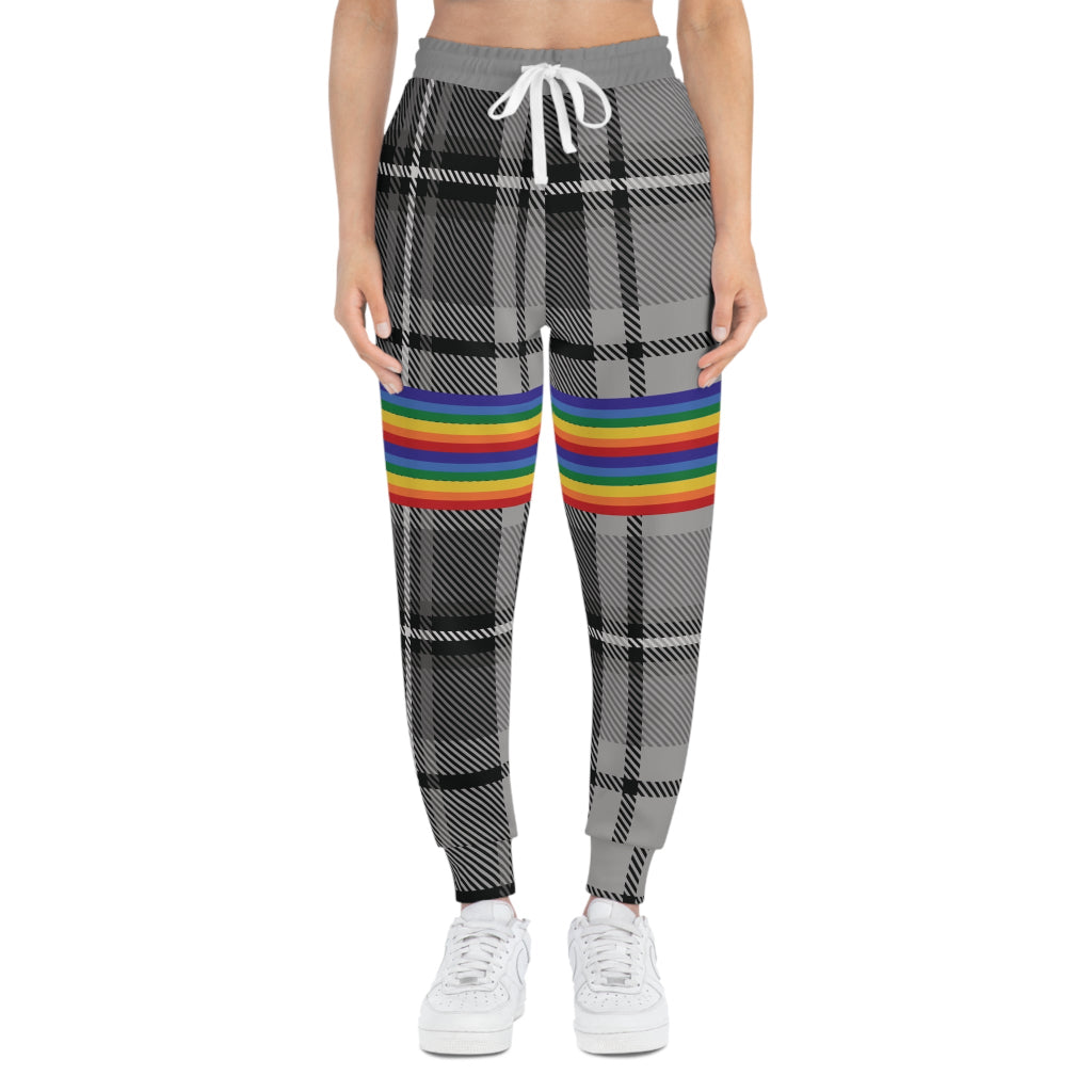Trendy PRIDE Plaid Athletic Joggers - Unisex Activewear