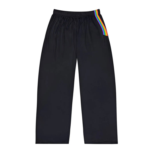 Comfortable Men's Pajama Pants with Rainbow Accent Printify