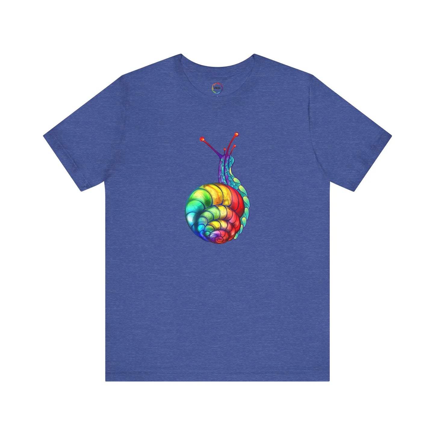 Rainbow Snail Unisex Jersey Tee - Colorful Short Sleeve Shirt Printify