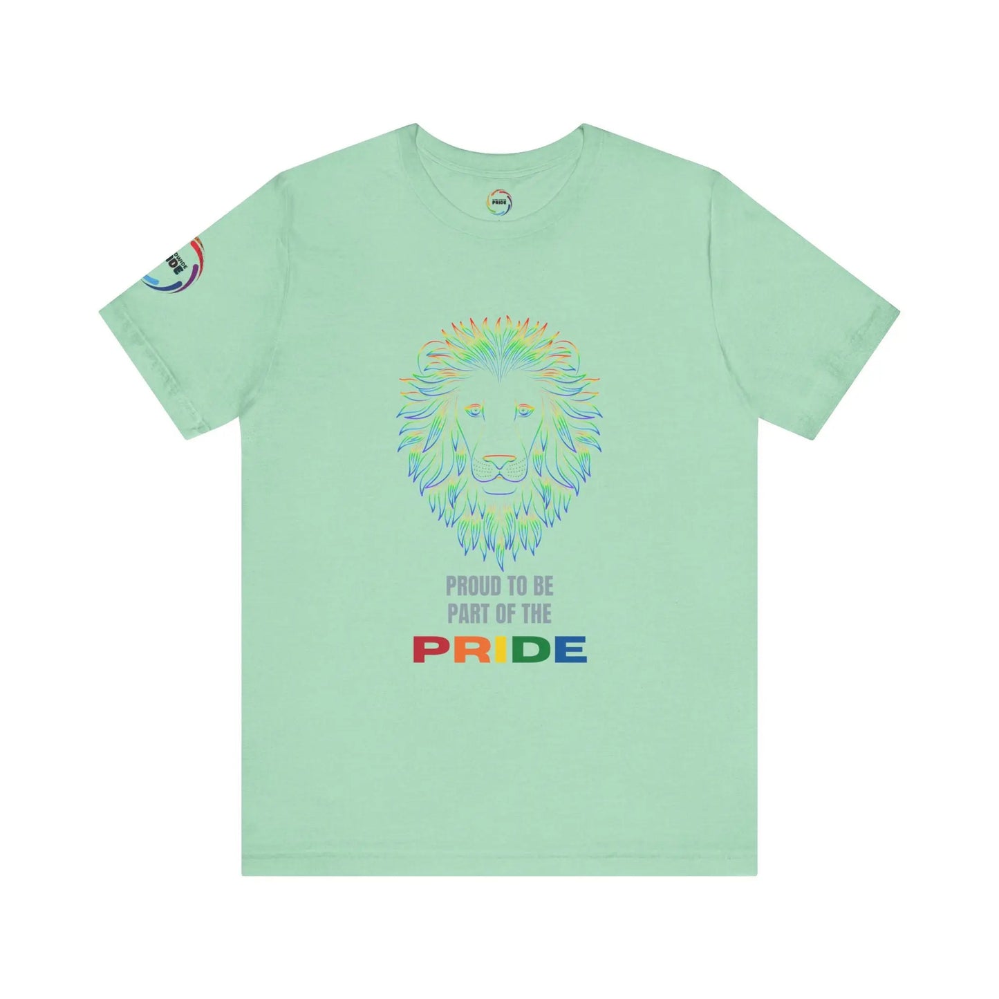 Colorful Lion T-Shirt - Proud to be part of the PRIDE Printify