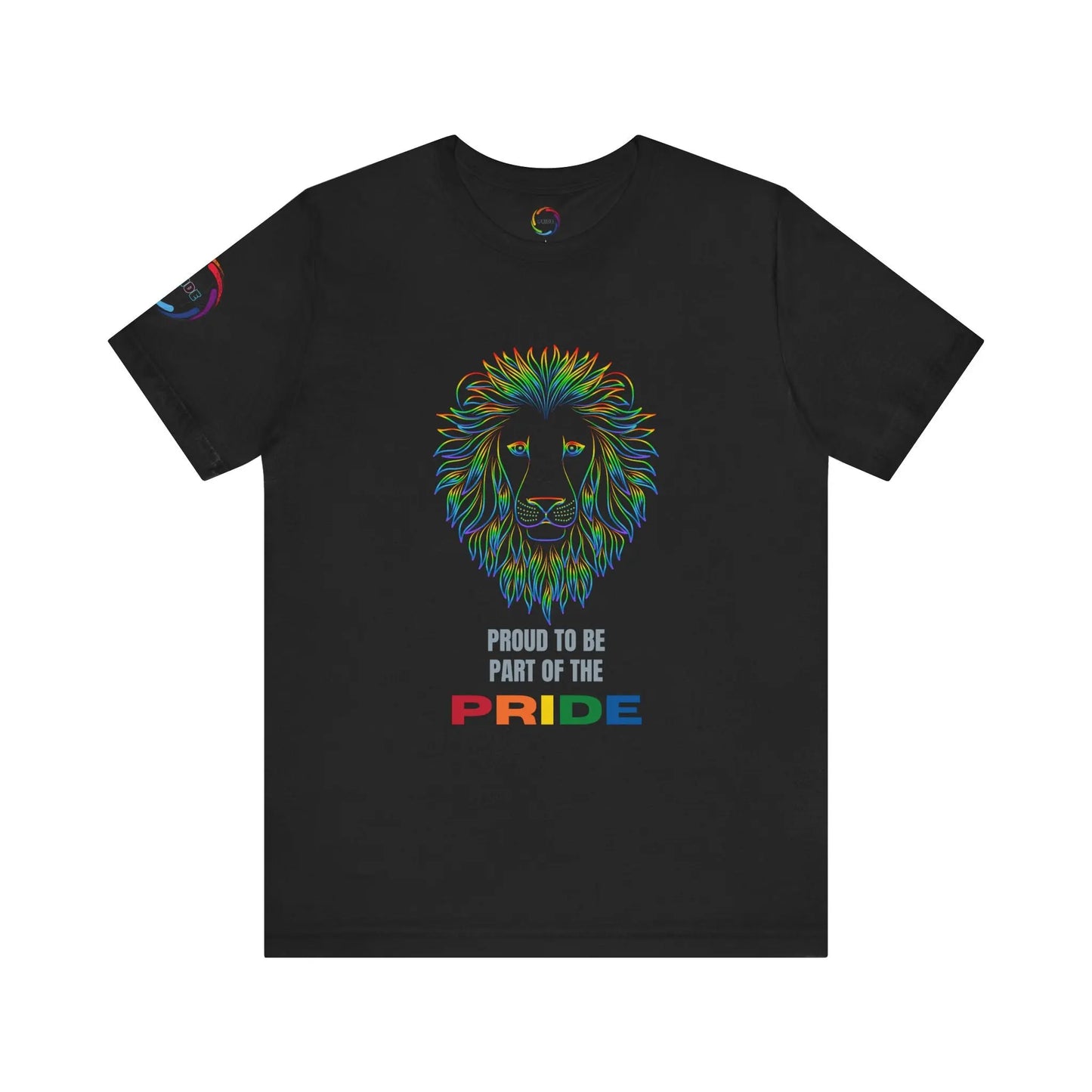 Colorful Lion T-Shirt - Proud to be part of the PRIDE Printify