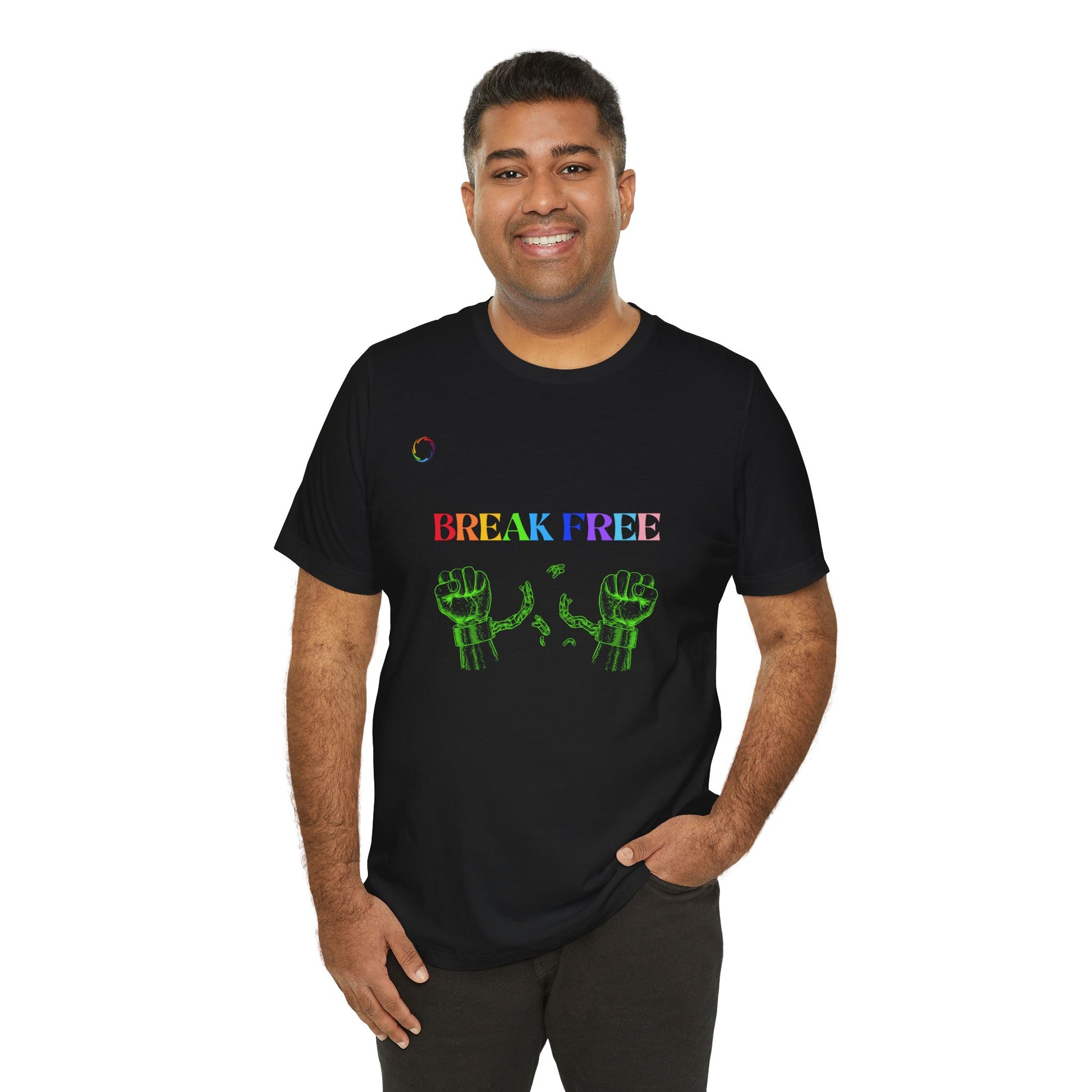 Break Free PRIDE Unisex Tee - Celebrate Empowerment and Freedom
