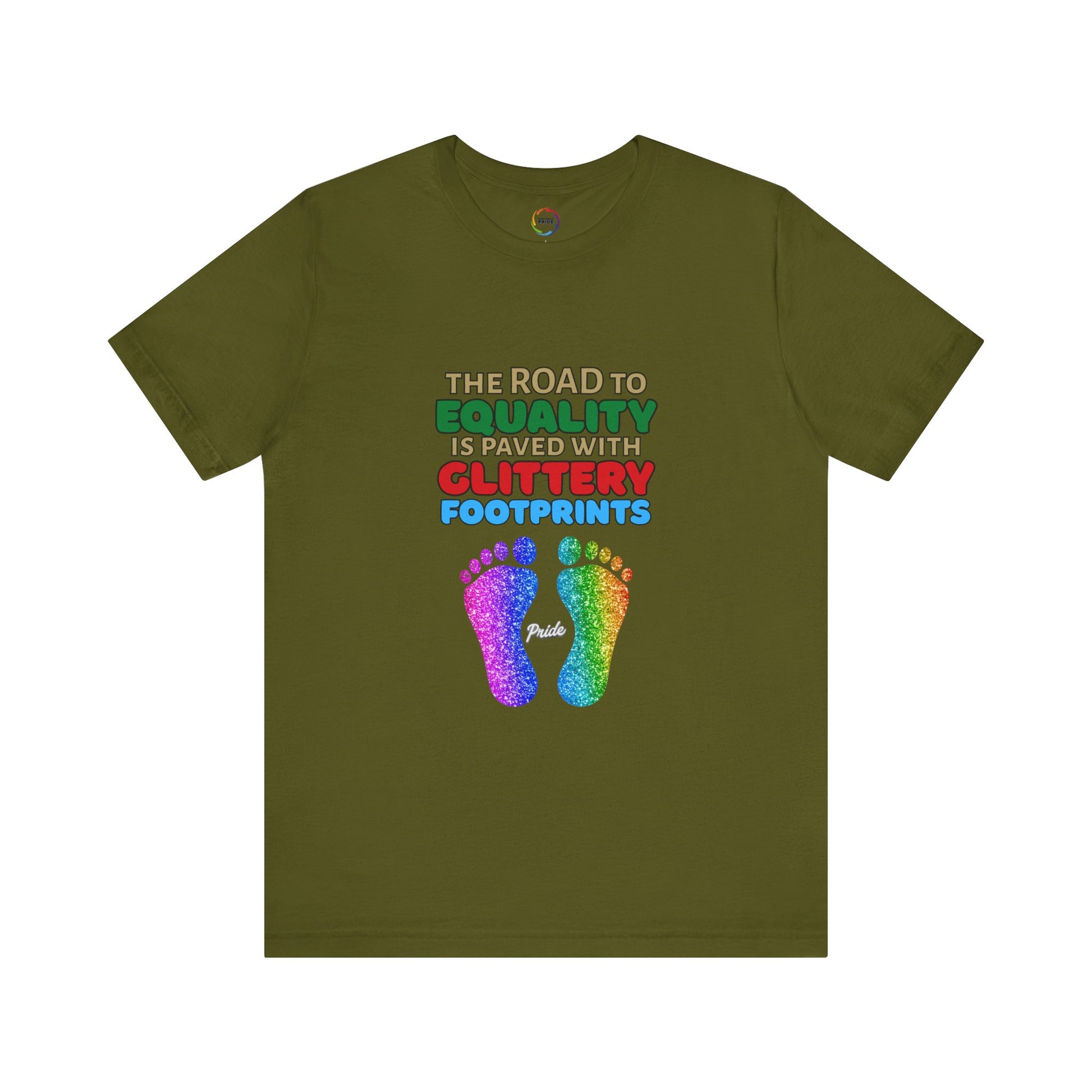 Glitter Footprints Equality Tee - Unisex PRIDE T-Shirt