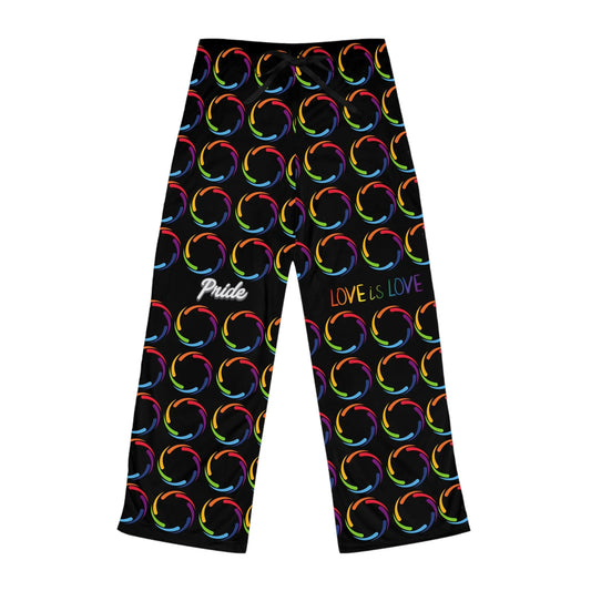 PRIDE Love is Love Pajama Pants - Cozy & Colorful Sleepwear Printify