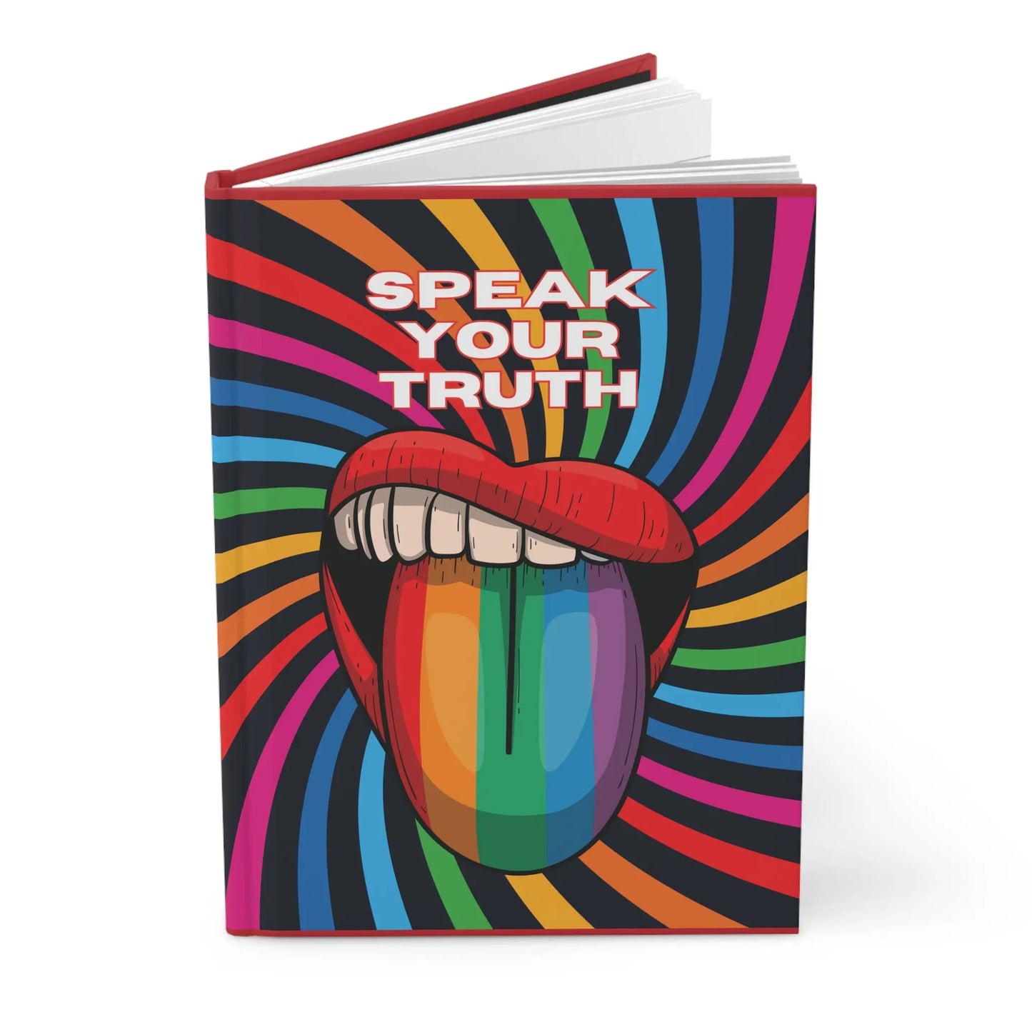 Speak Your Truth Colorful Hardcover Journal - for Creativity & Self-Expression Printify