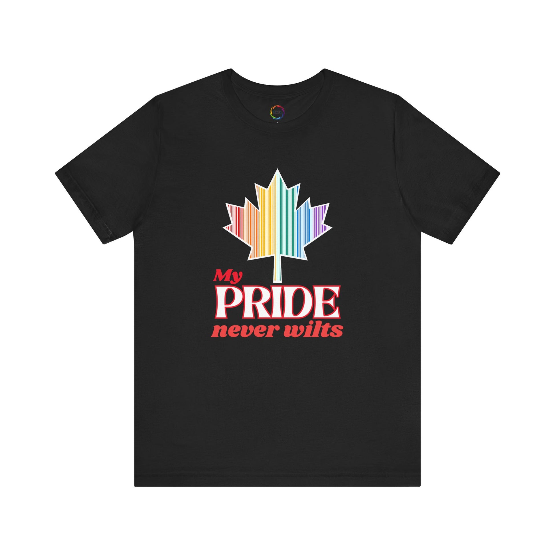 Canadian LGBTQ Maple Leaf Short Sleeve Tee - My Pride Never Wilts