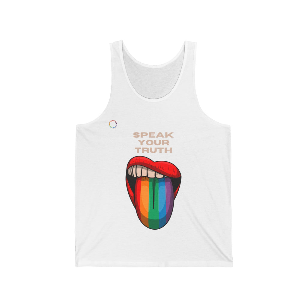 PRIDE Unisex Tank - Speak Your Truth - Colorful LGBTQ+ Statement Top
