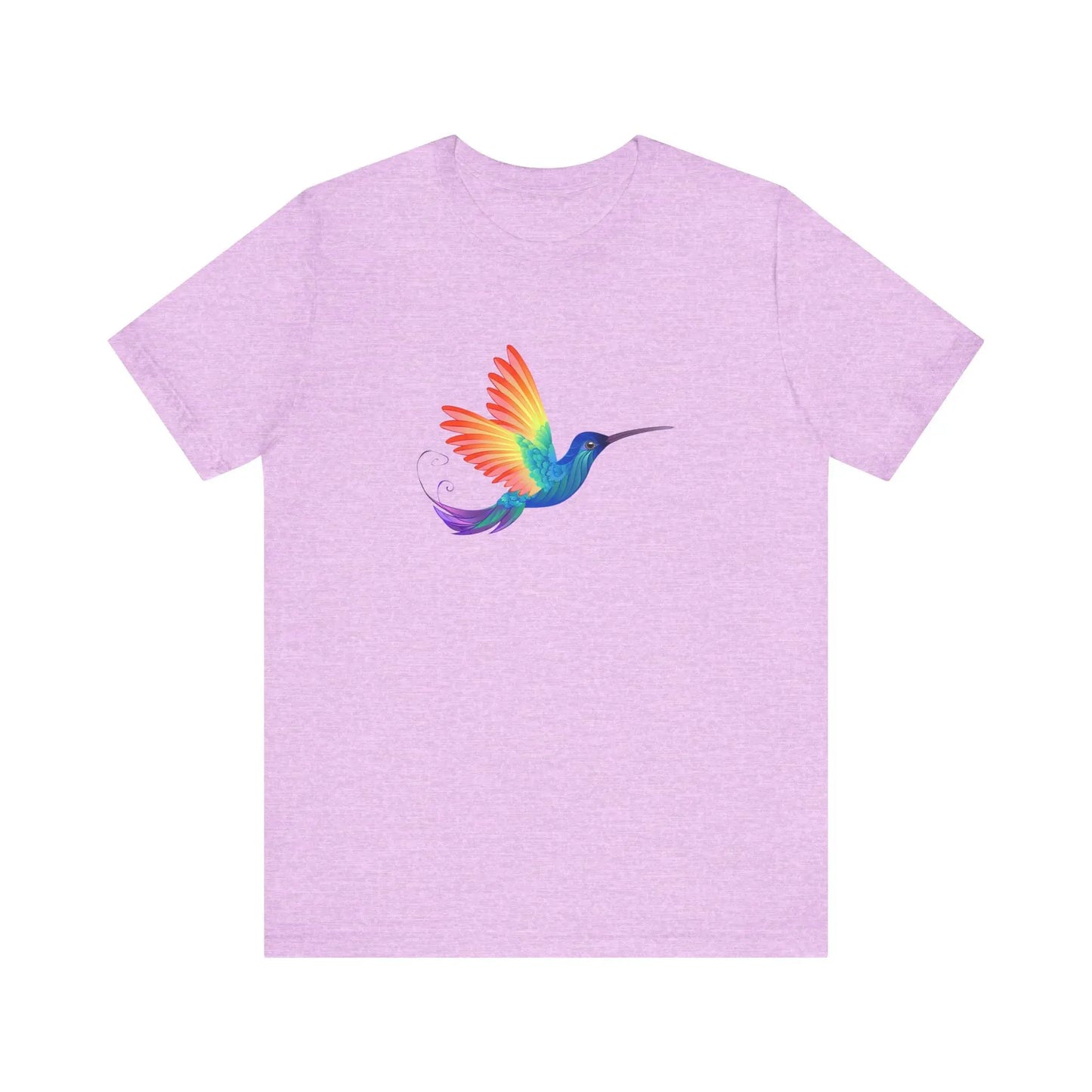 PRIDE Rainbow Hummingbird T-Shirt | Unisex Short Sleeve Tee Printify