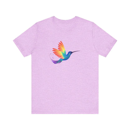 PRIDE Rainbow Hummingbird T-Shirt | Unisex Short Sleeve Tee Printify
