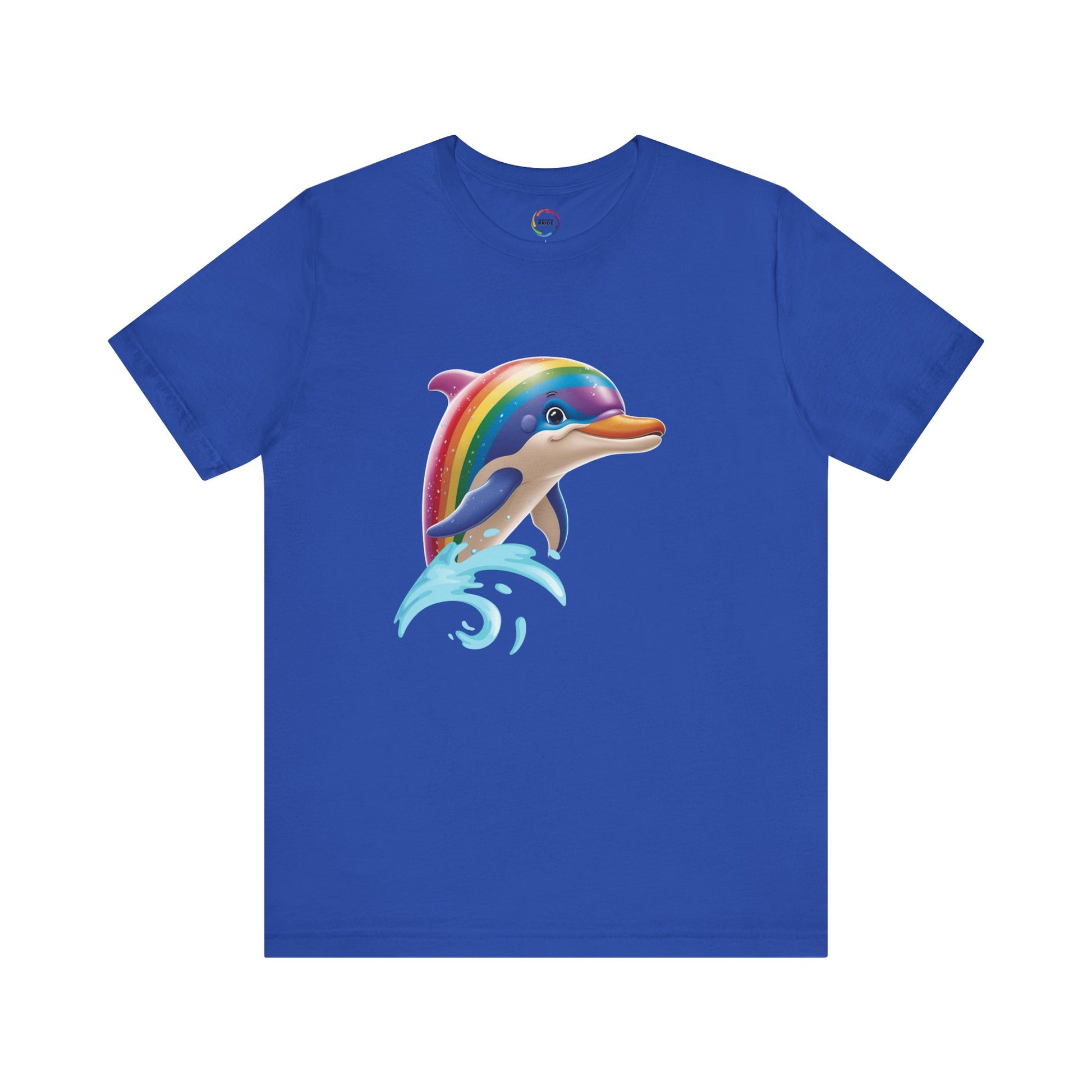PRIDE- Rainbow Dolphin Unisex Tee - Fun Summer Shirt