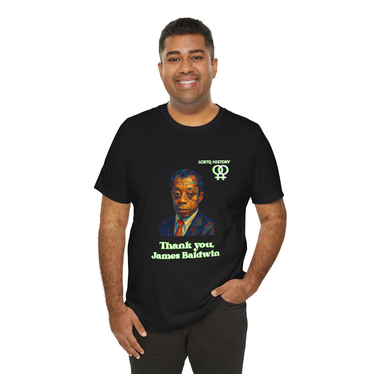 James Baldwin LGBTQ History Tribute Tee