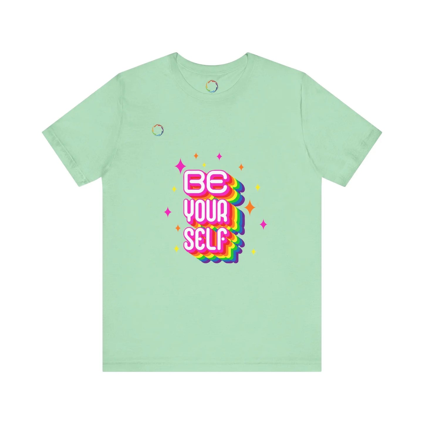 Be Yourself Rainbow Tee Printify