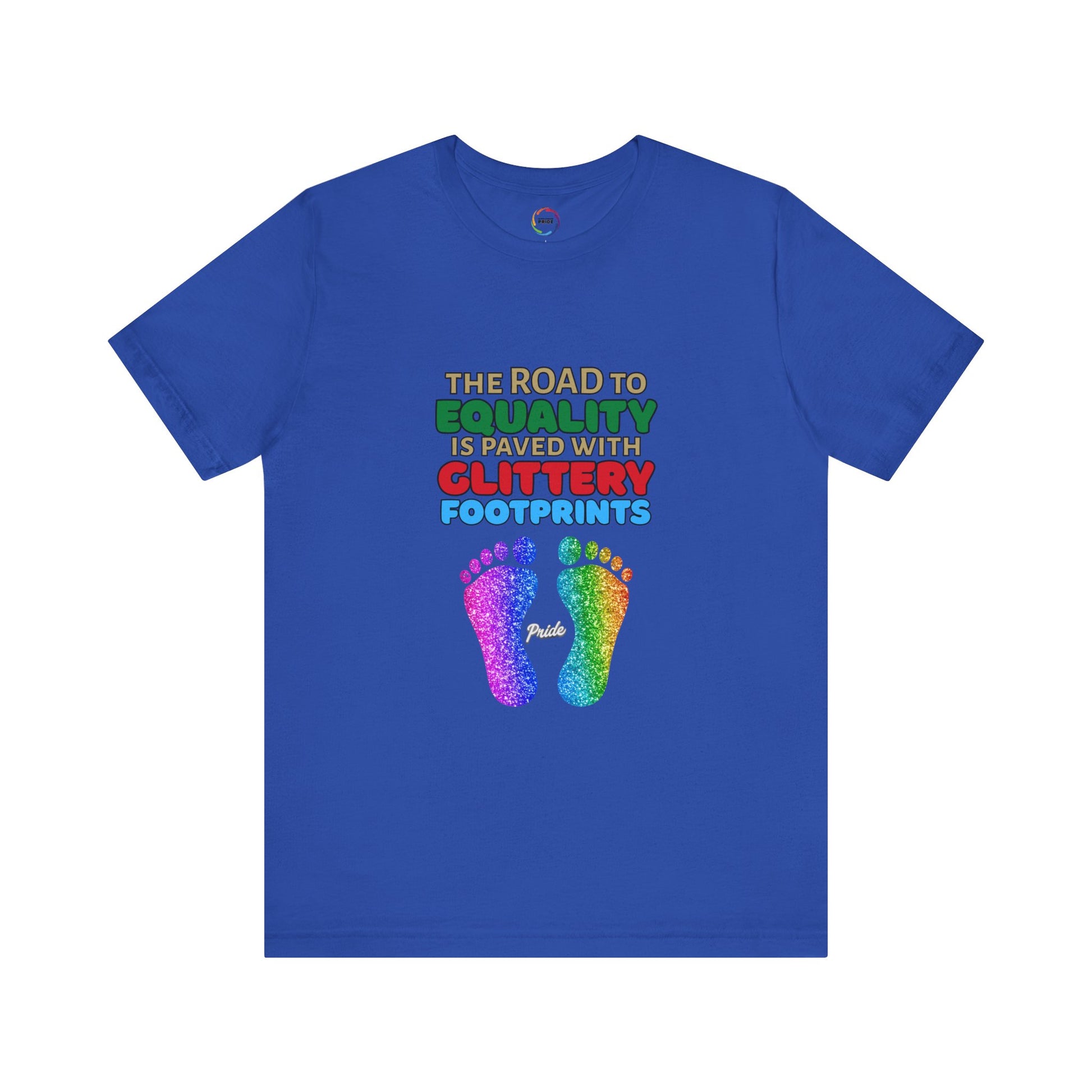 Glitter Footprints Equality Tee - Unisex PRIDE T-Shirt