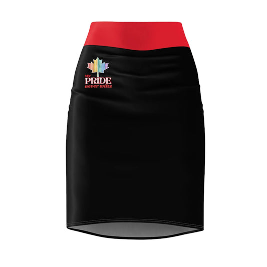 Canadian PRIDE Pencil Skirt | My PRIDE Never Wilts Printify