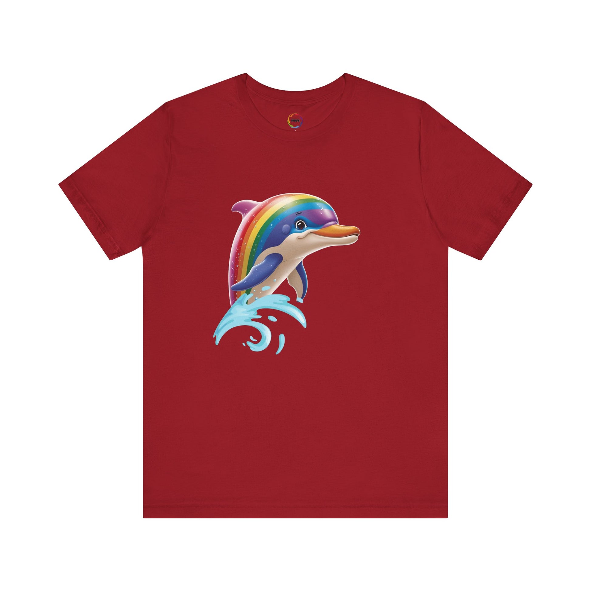 PRIDE- Rainbow Dolphin Unisex Tee - Fun Summer Shirt