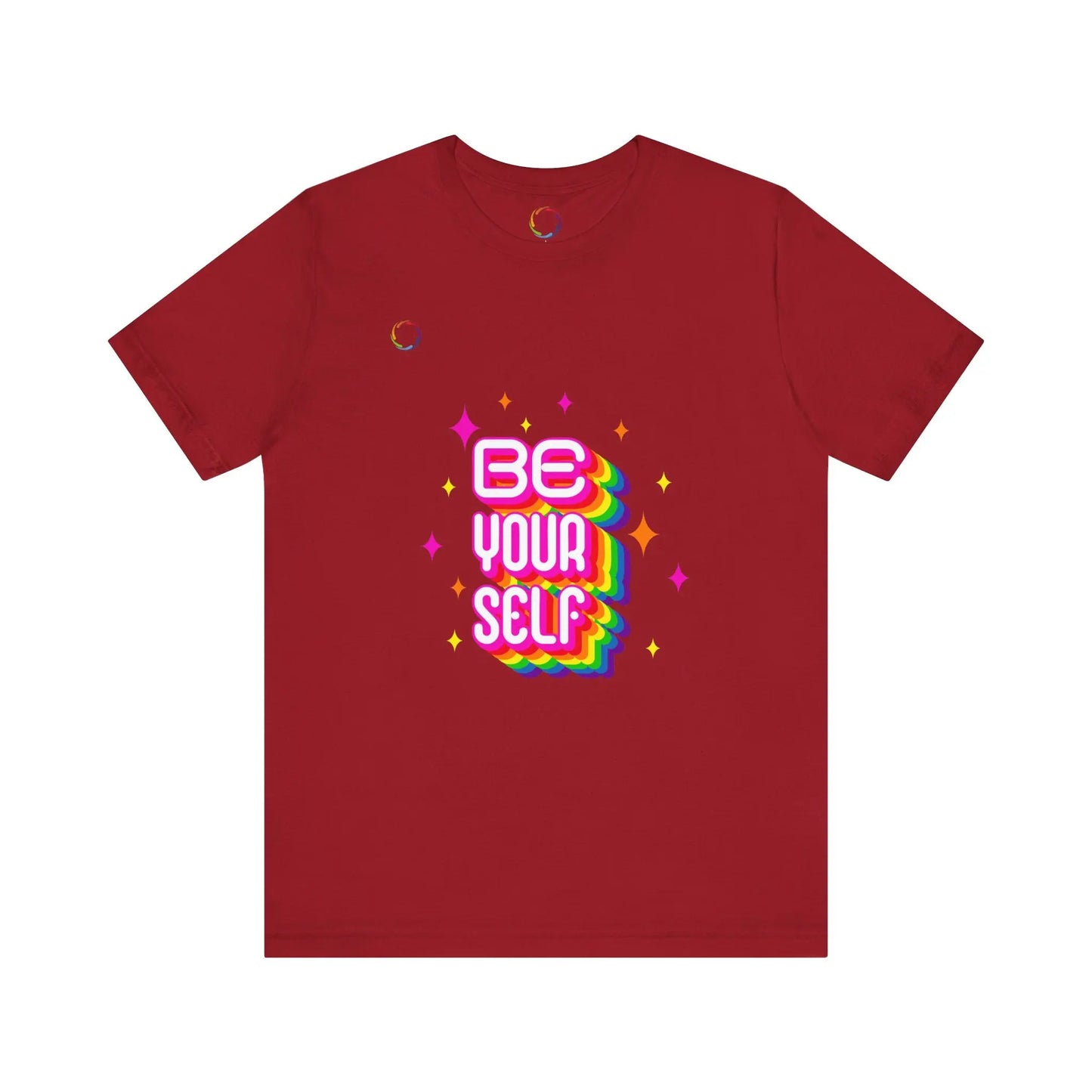 Be Yourself Rainbow Tee Printify