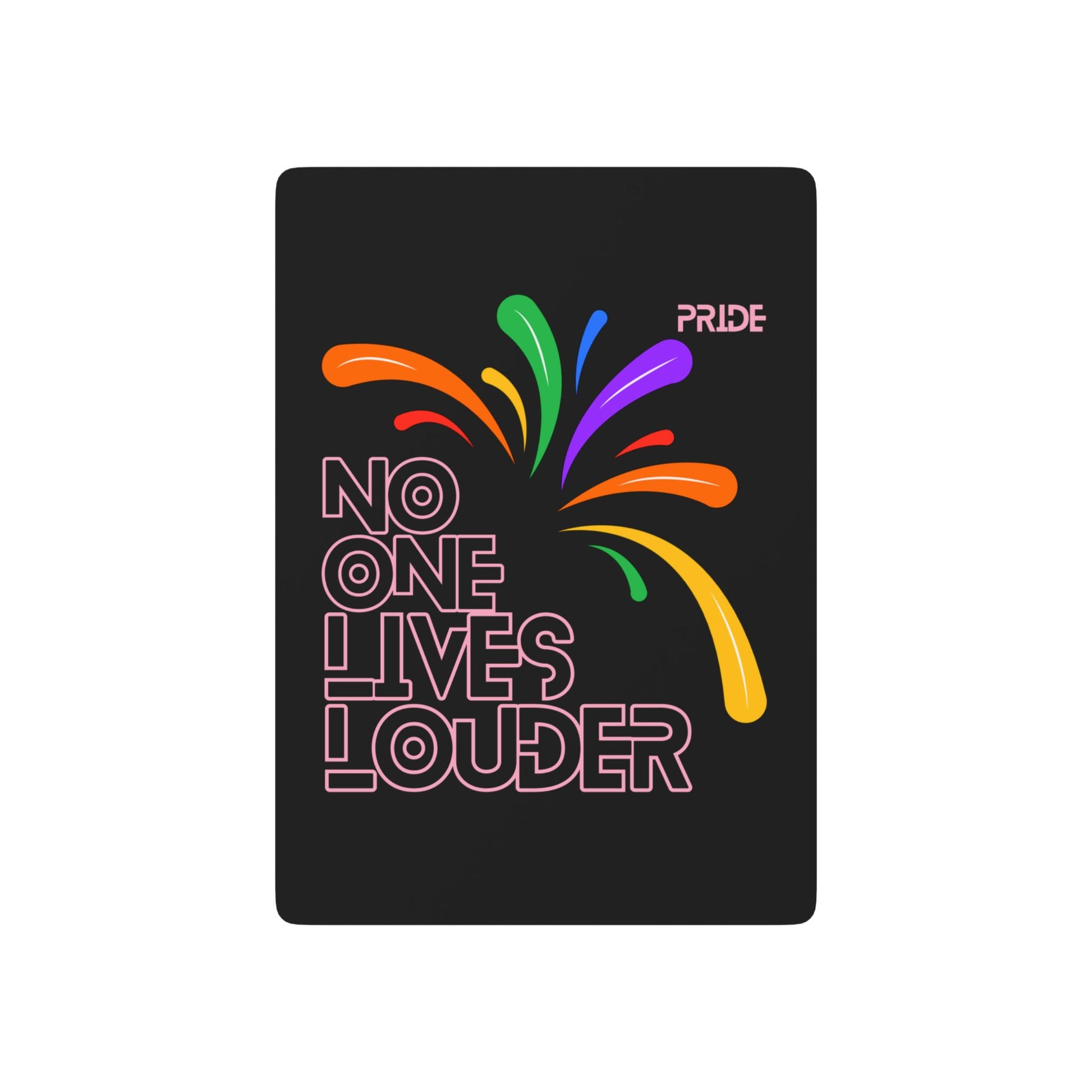 No One Lives Louder Poker Playing Cards - Fun and Stylish Card Deck for Game Nights