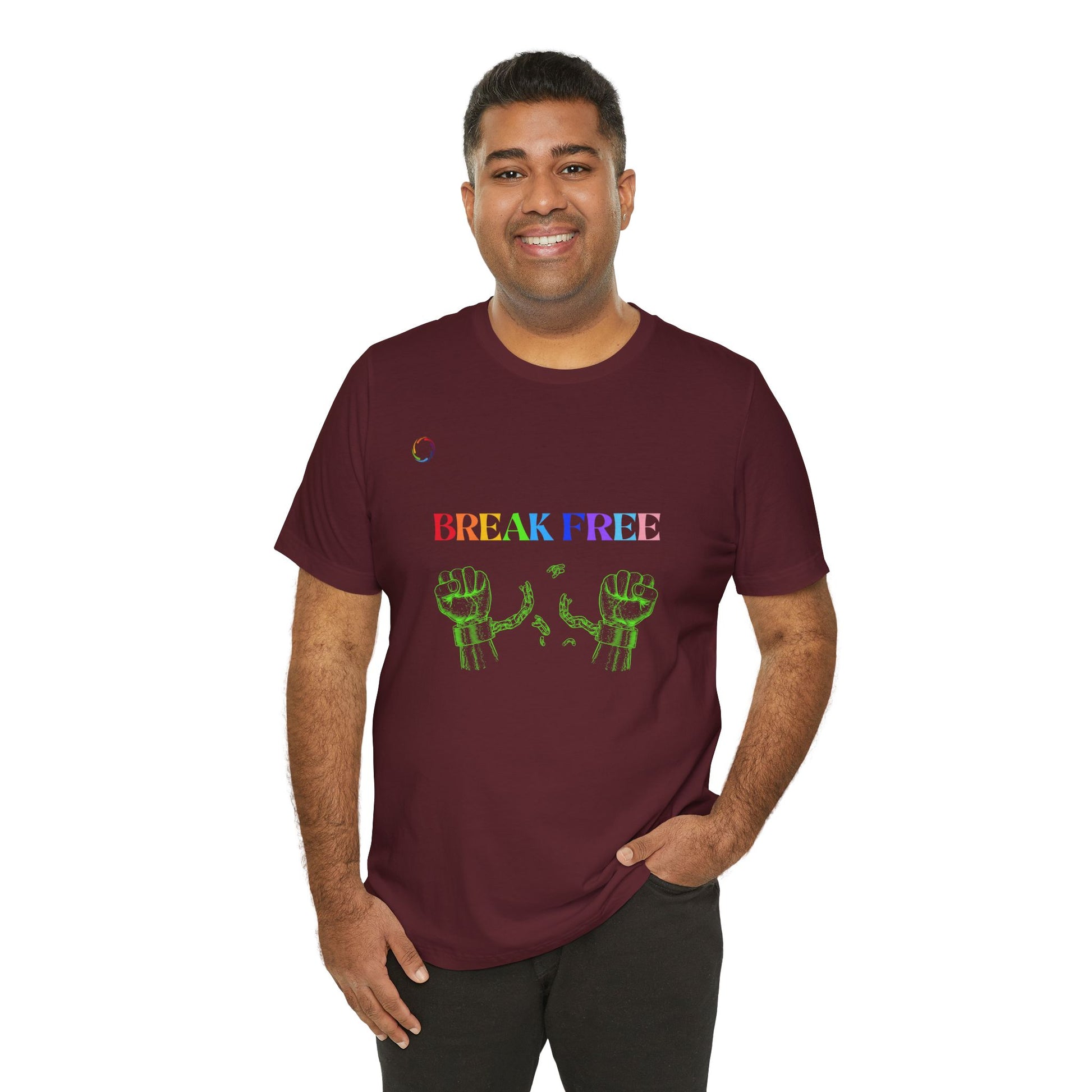Break Free PRIDE Unisex Tee - Celebrate Empowerment and Freedom