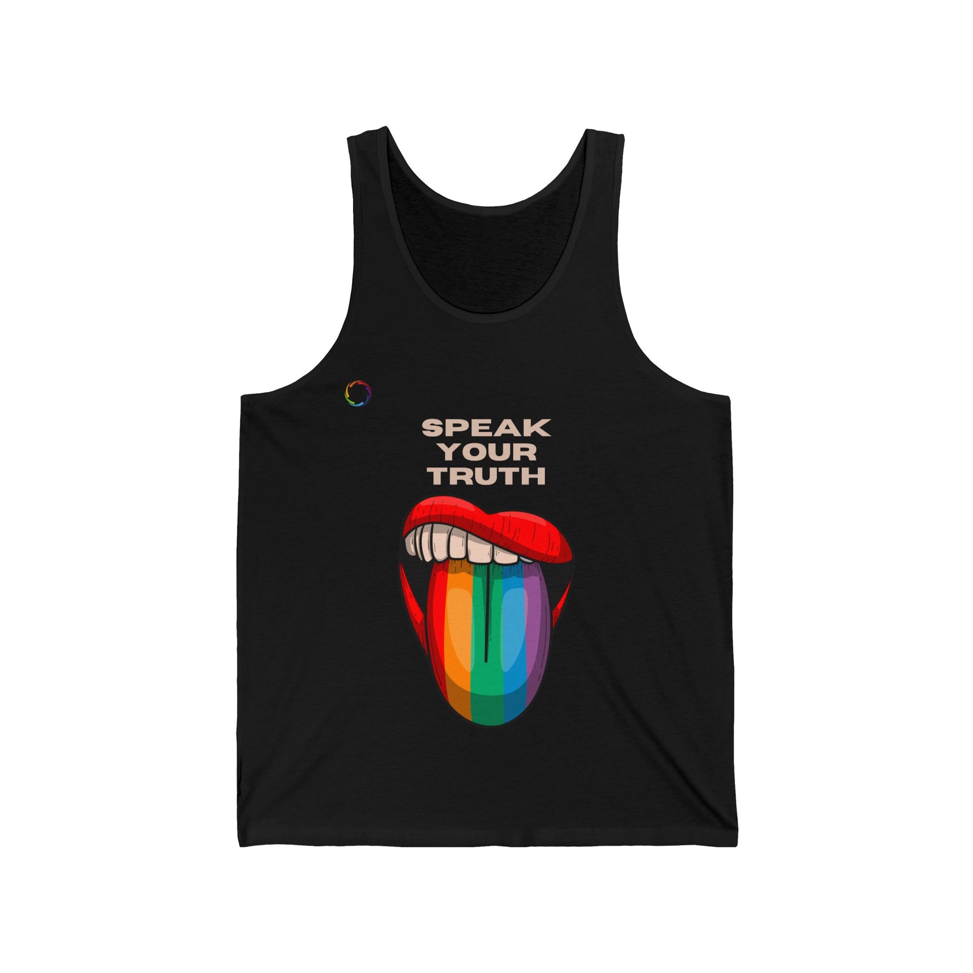 PRIDE Unisex Tank - Speak Your Truth - Colorful LGBTQ+ Statement Top