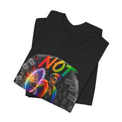 Not Today T-Shirt — Colorful Shield Hero Graphic Tee