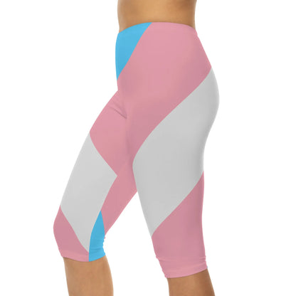 Transgender PRIDE Capri Leggings Printify