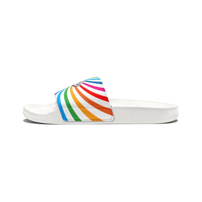 Men's Pride Spiral Sandals - Colorful Summer Footwear Printify
