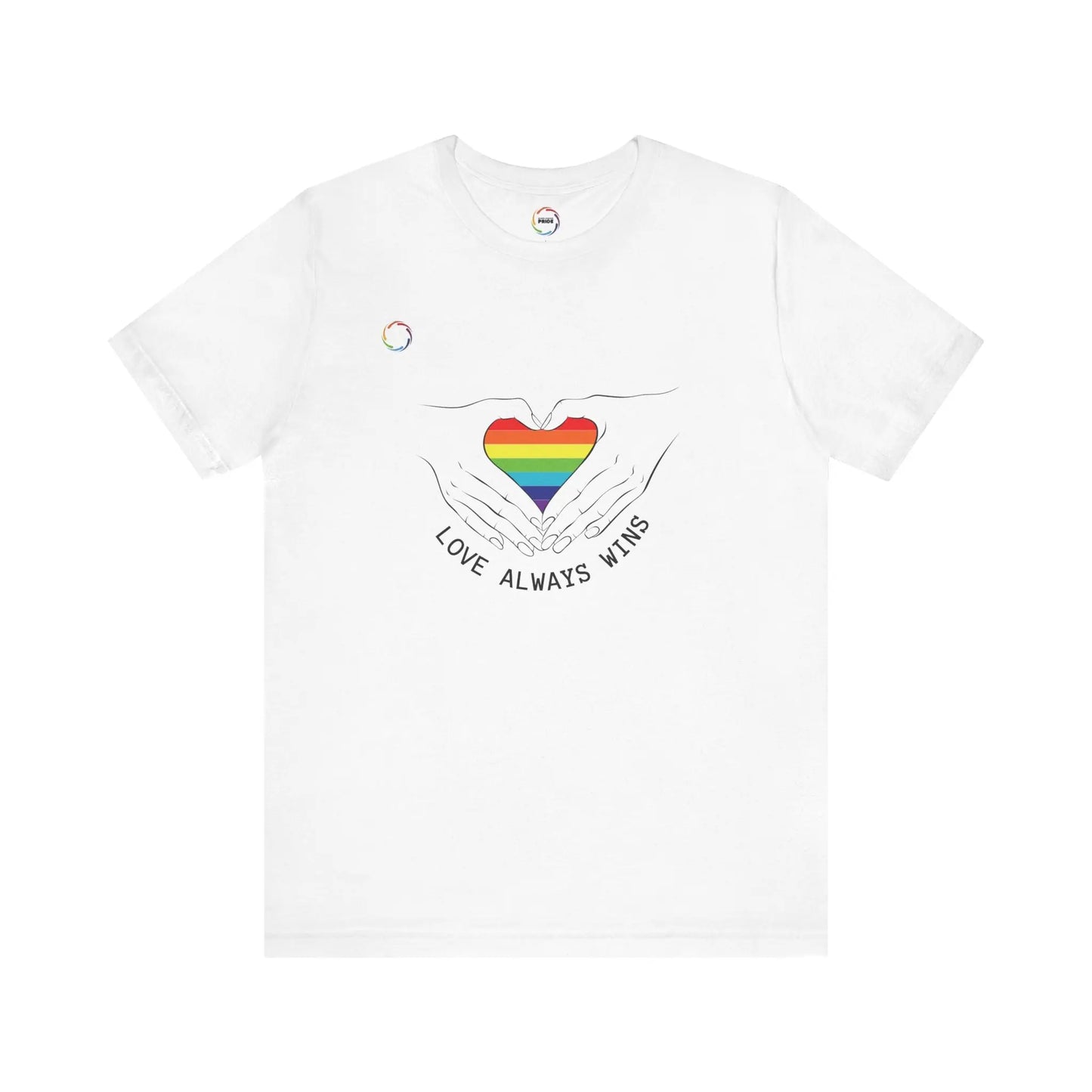 PRIDE Heart Bella+Canvas Unisex Tee - "Love Always Wins" Printify