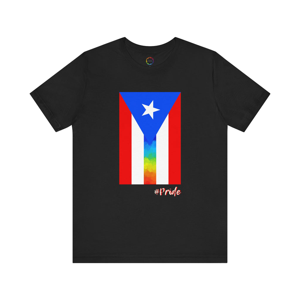 Puerto Rican PRIDE Flag Tee - Unisex Short Sleeve T-Shirt for LGBTQ community