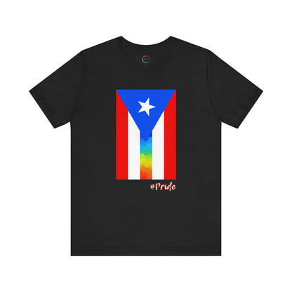 Puerto Rican PRIDE Flag Tee - Unisex Short Sleeve T-Shirt for LGBTQ community Printify