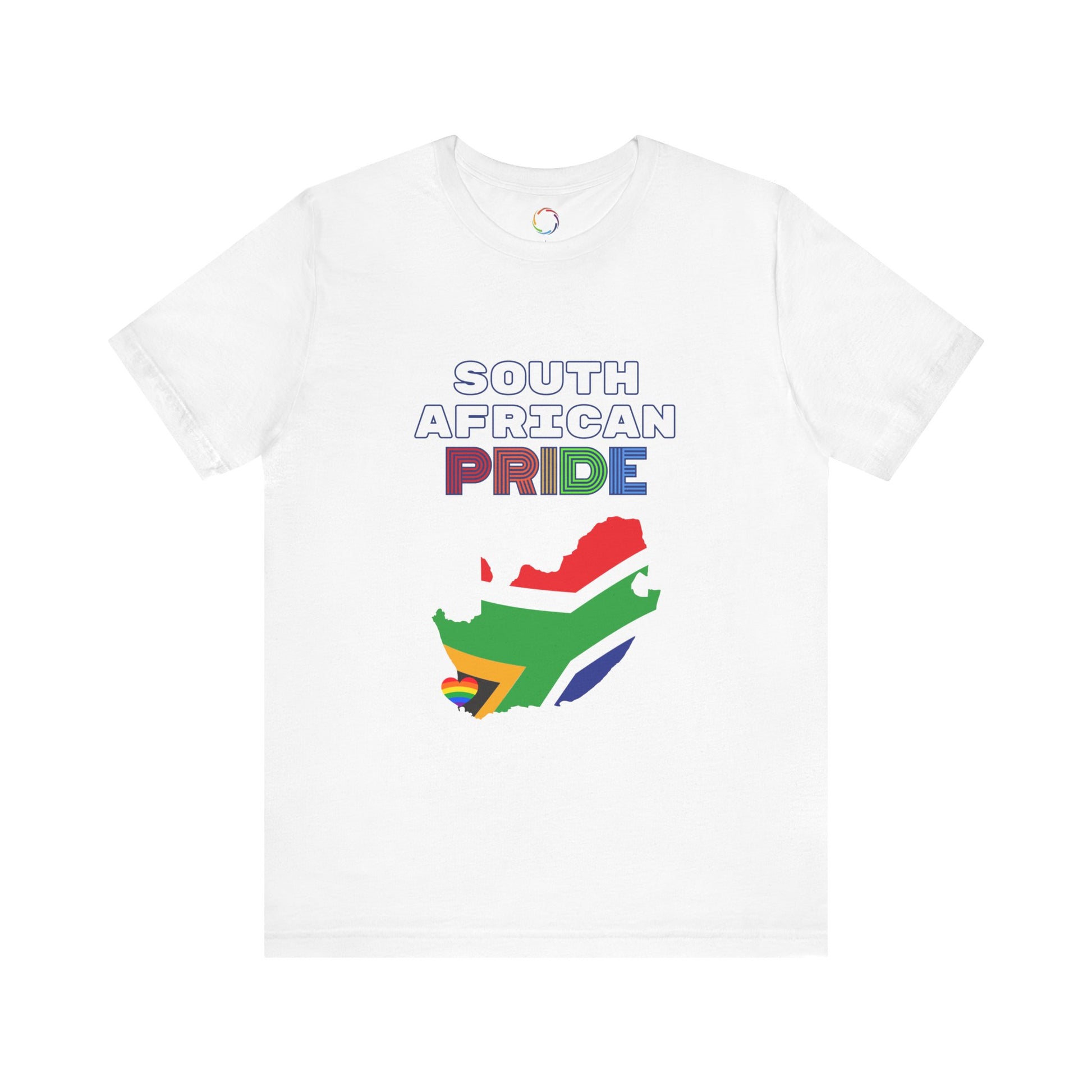 PRIDE Tee - Unisex Jersey Short Sleeve T-Shirt with Map of South Africa