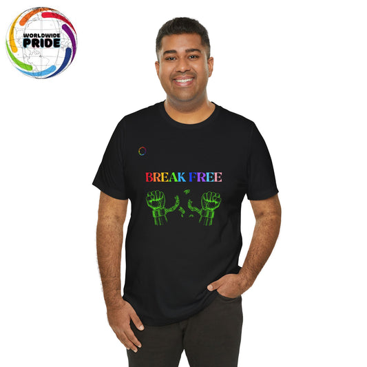 Break Free PRIDE Unisex Tee - Celebrate Empowerment and Freedom