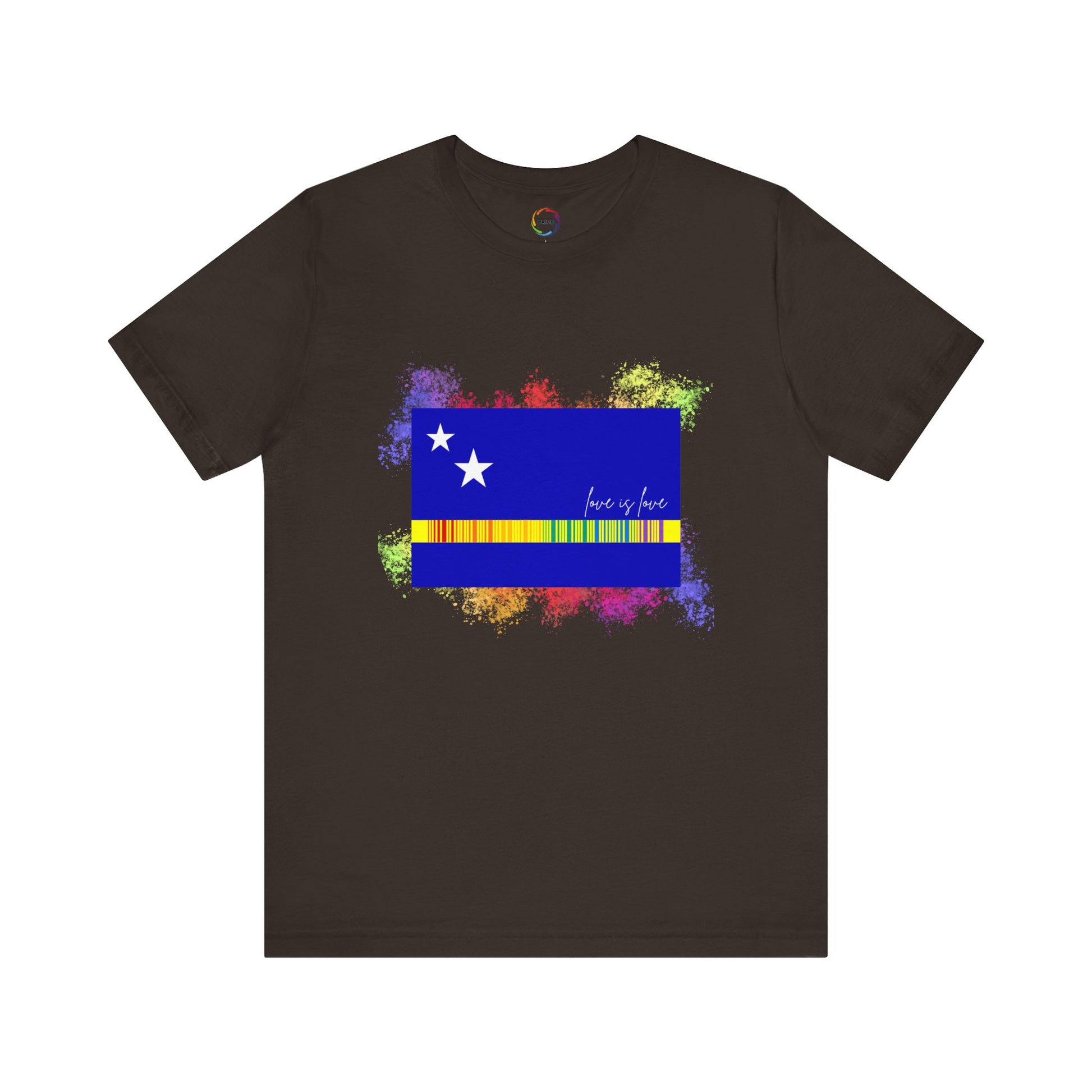 Curaçao Flag PRIDE Tee - Love is Love Unisex Tee