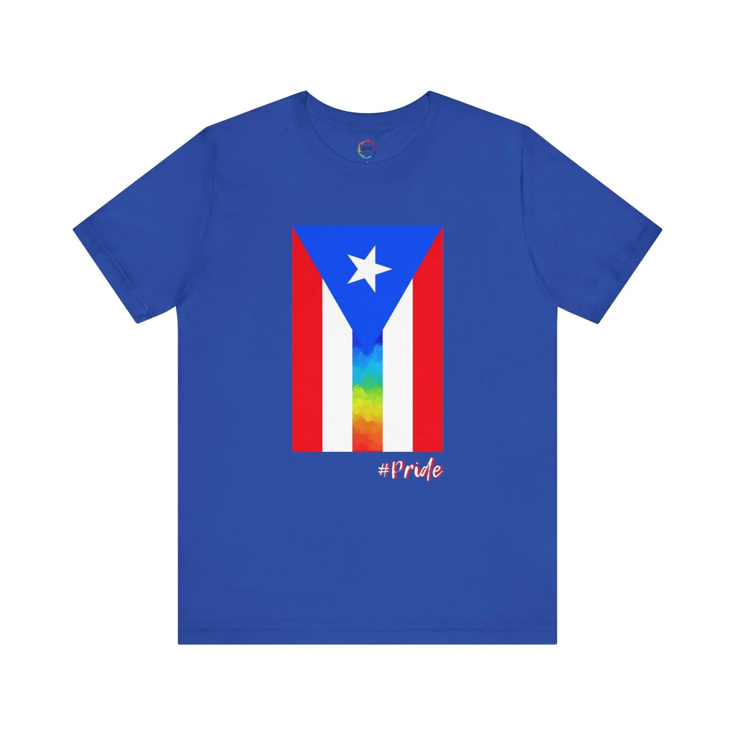 Puerto Rican PRIDE Flag Tee - Unisex Short Sleeve T-Shirt for LGBTQ community Printify