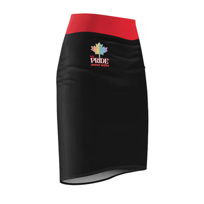 Canadian PRIDE Pencil Skirt | My PRIDE Never Wilts Printify