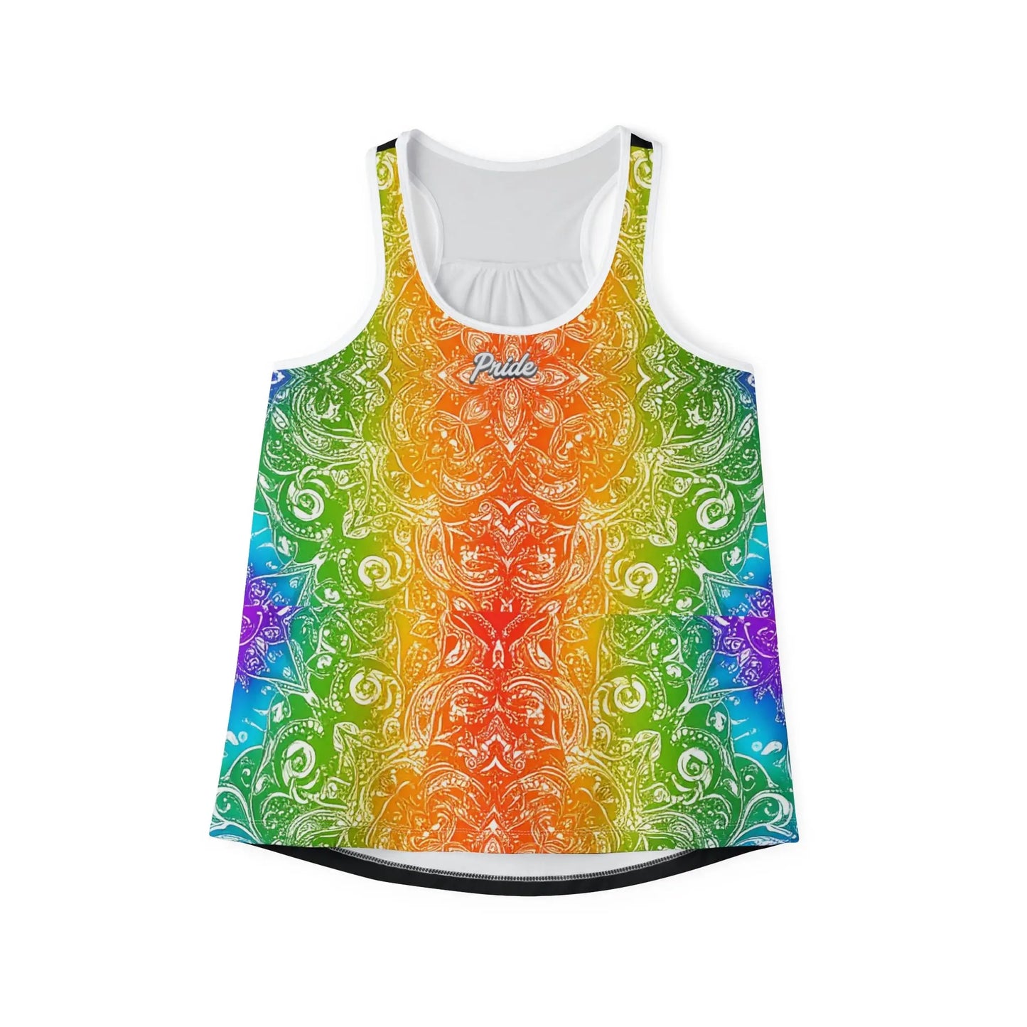PRIDE Rainbow Floral Women's Tank Top Printify