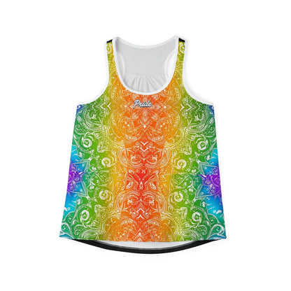 PRIDE Rainbow Floral Women's Tank Top Printify