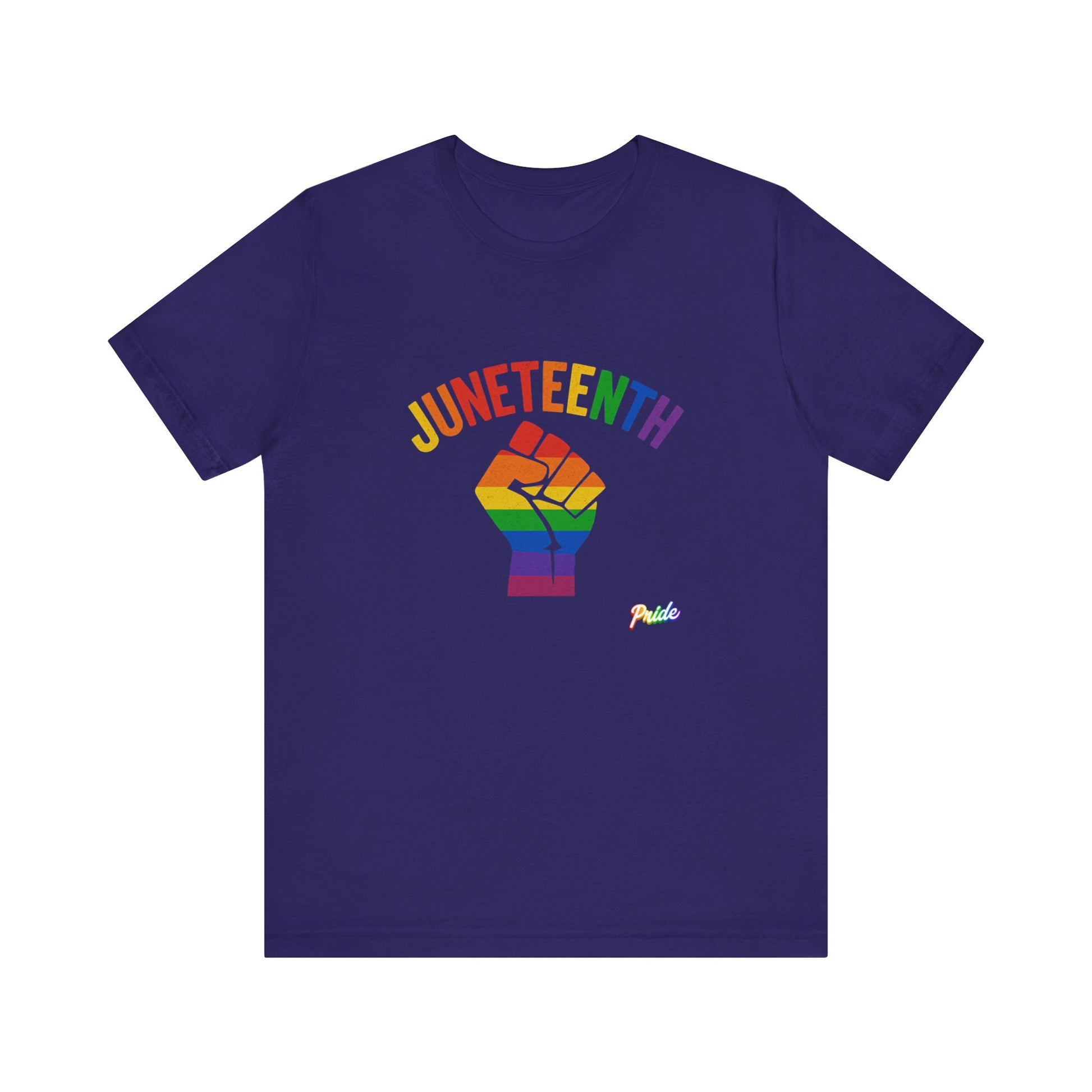 Juneteenth PRIDE Tee, Unisex Short Sleeve Tee, LGBTQ+ Celebration Shirt, Activism Wear