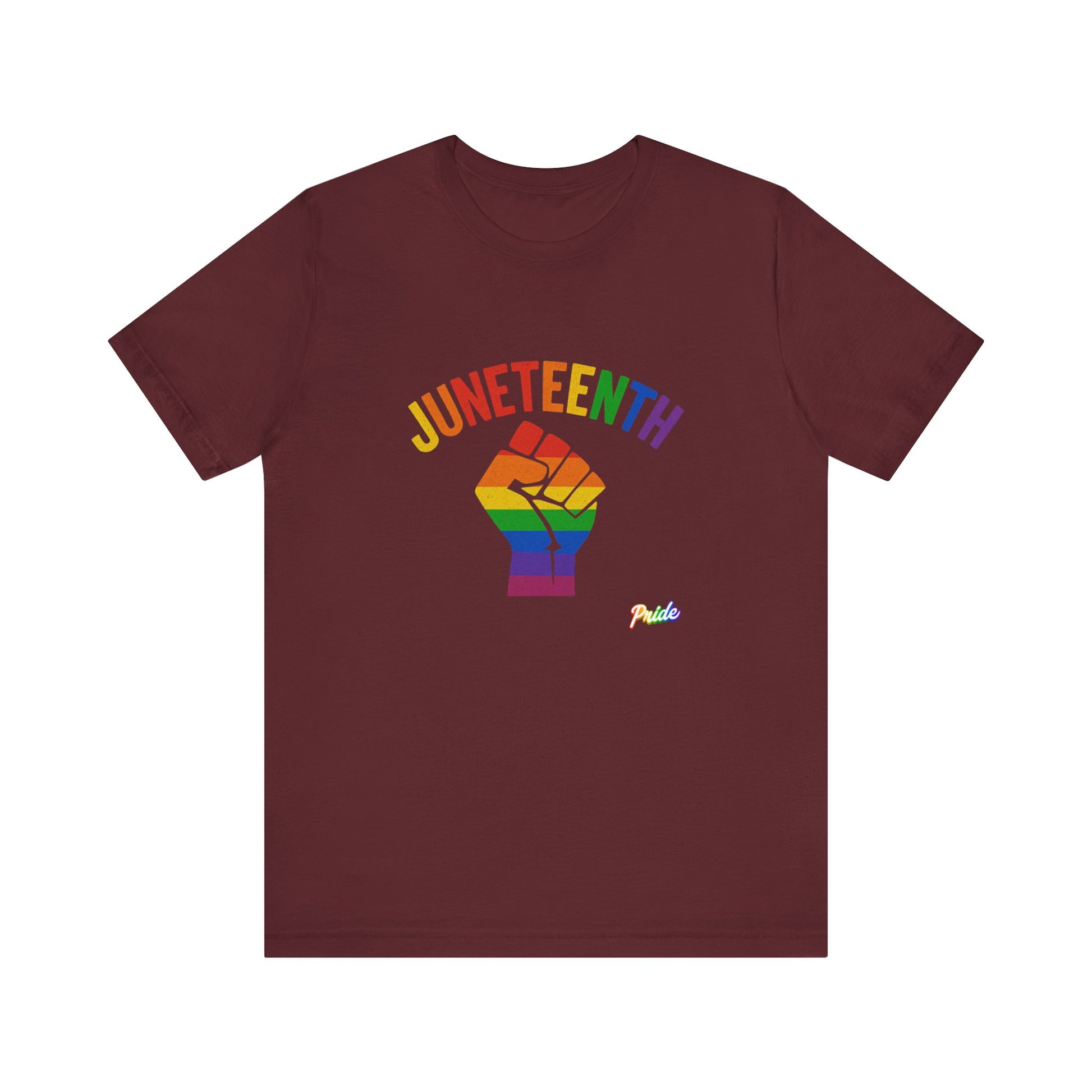 Juneteenth PRIDE Tee, Unisex Short Sleeve Tee, LGBTQ+ Celebration Shirt, Activism Wear