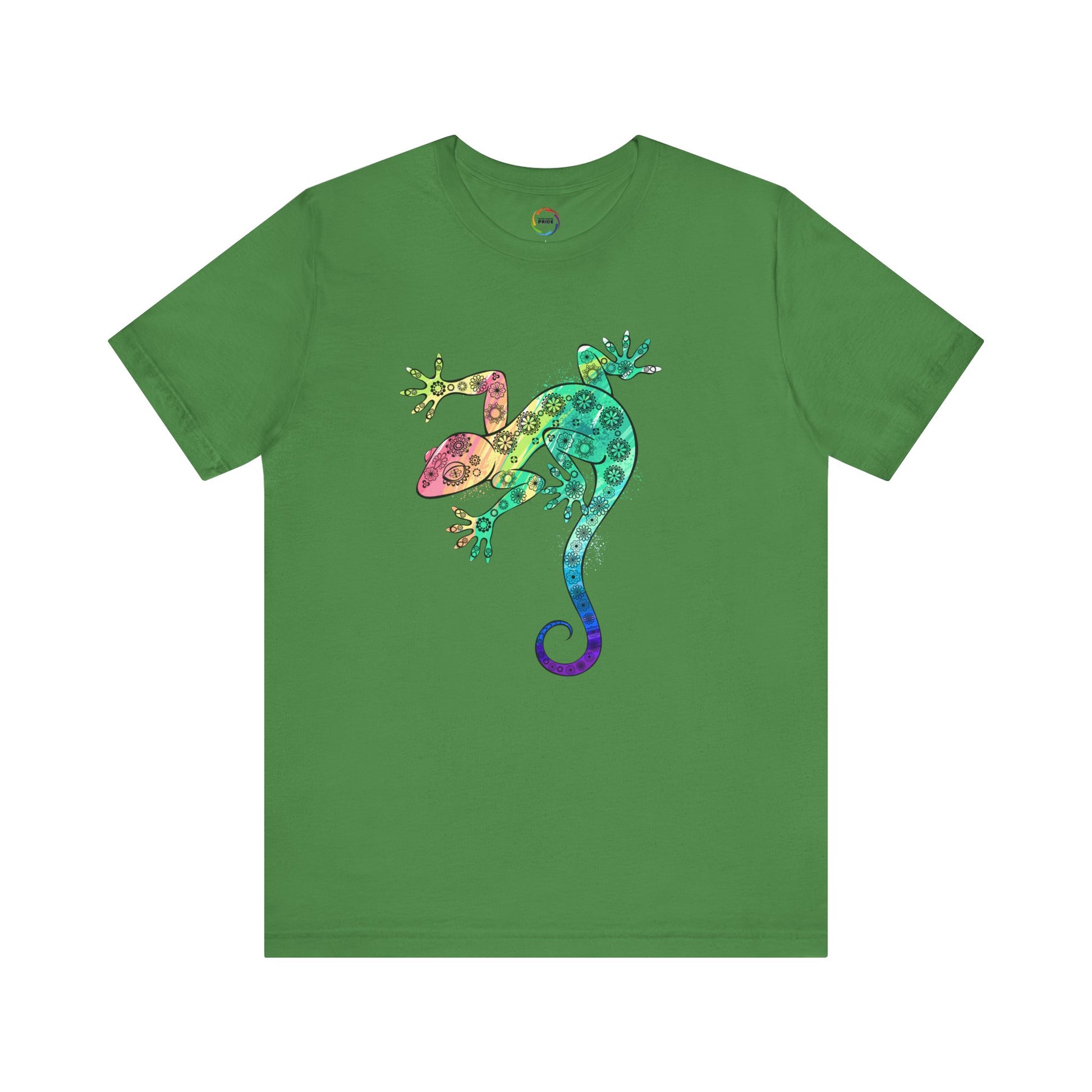Rainbow Gecko Unisex Tee - Vibrant Nature-Inspired Design