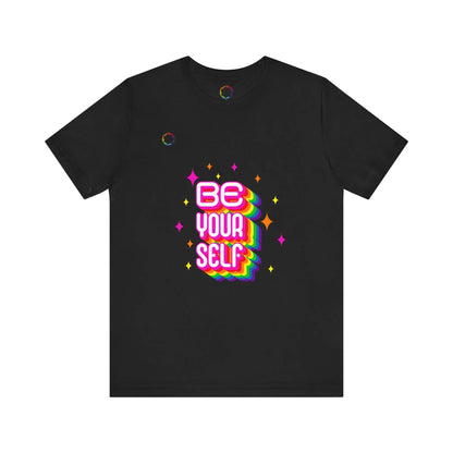 Be Yourself Rainbow Tee Printify