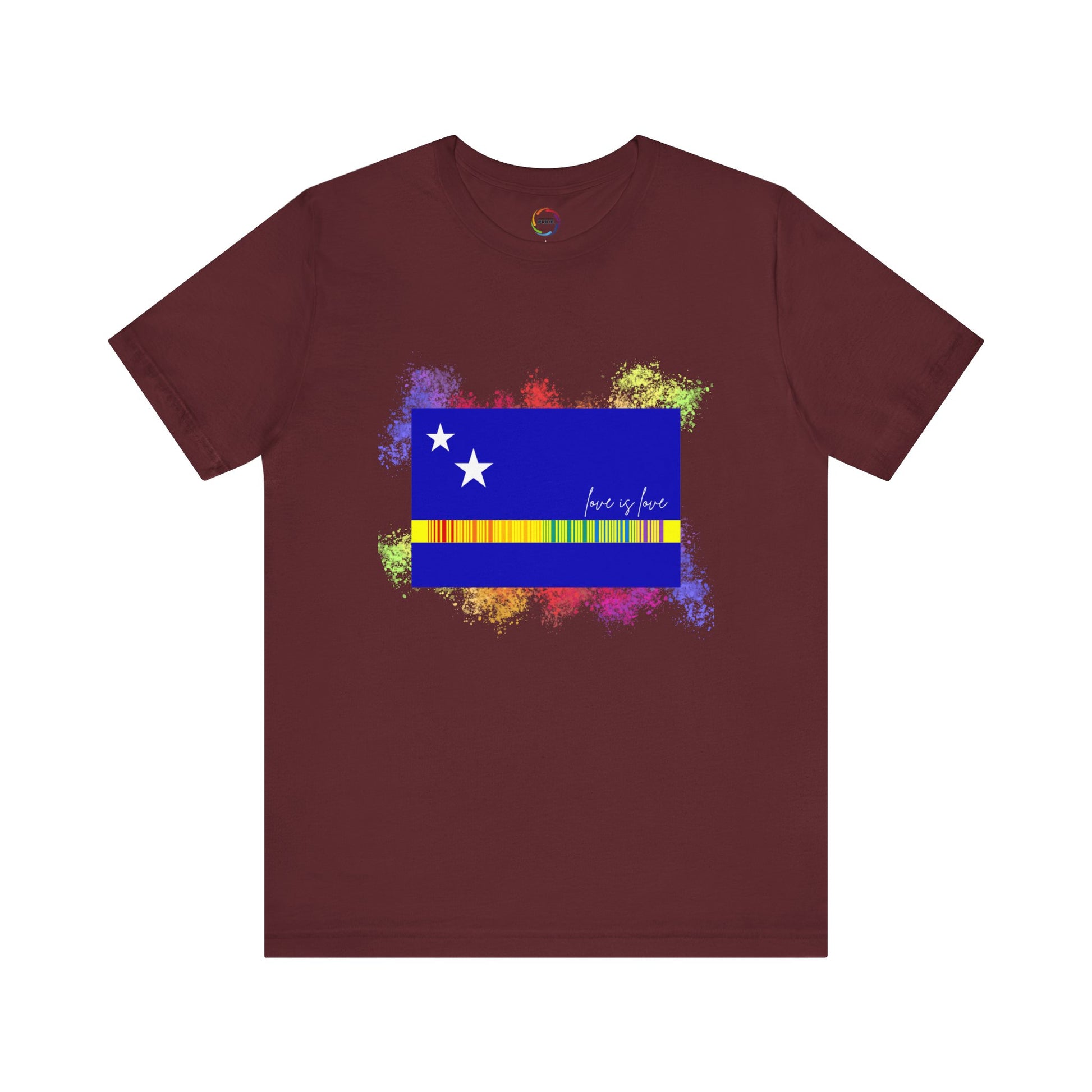 Curaçao Flag PRIDE Tee - Love is Love Unisex Tee